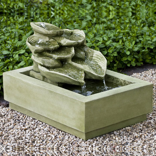 Campania International Cascading Hosta Garden Water Fountain