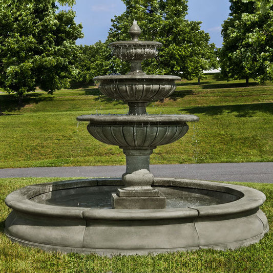 Campania International Estate Longvue Water Fountain With Pool