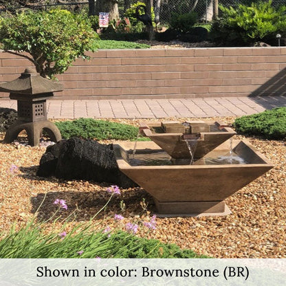 Campania International Square Facet Modern Fountain