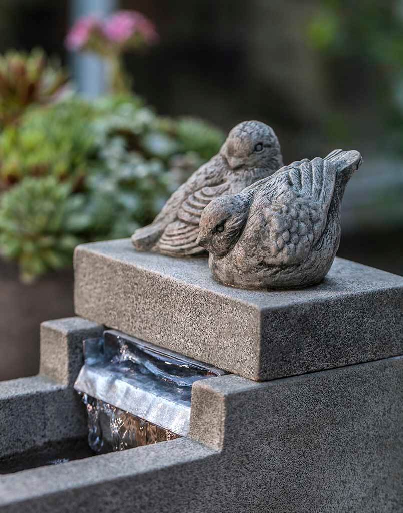 Campania International Mini Element With Birds Fountain