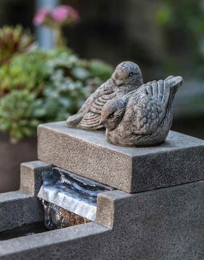 Campania International Mini Element With Birds Fountain