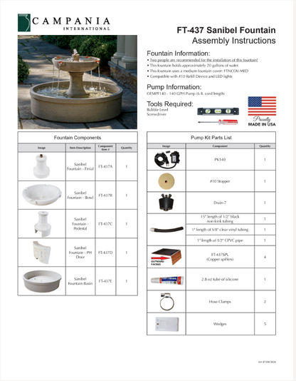 Campania International Sanibel Fountain