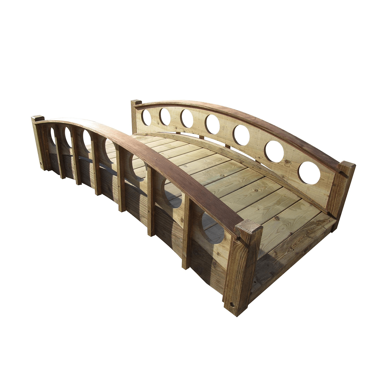 French Ring Wooden Garden Bridge 6 ft.