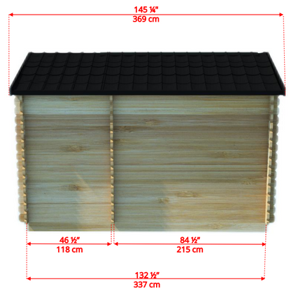 6 Person Cabin Sauna with Changeroom - Georgian