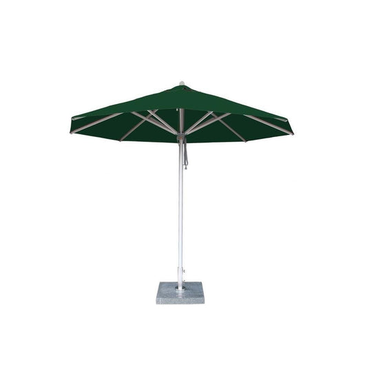 Bambrella Hurricane Round Pulley Lift Patio Umbrella —Aluminum Frame