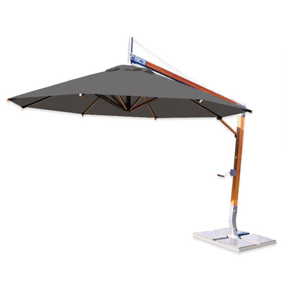 Bambrella Sirocco Side Wind Bamboo Cantilever Outdoor Umbrella