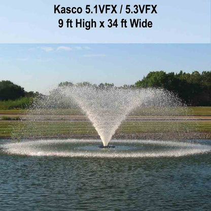 Kasco 5.1VFX 5HP Aerating Fountains 100 ft cord