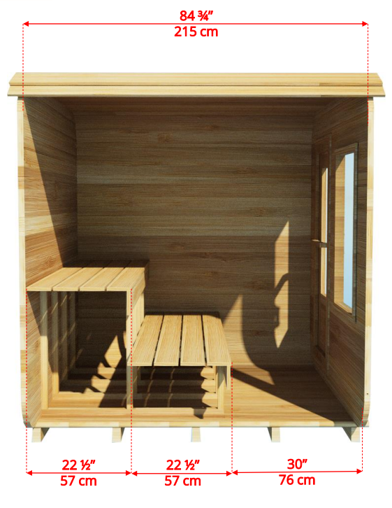 4 Person Cube Sauna - Luna