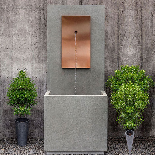Campania International MC-1 Outdoor Wall Fountain - Copper