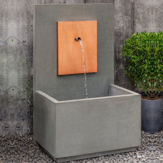 Campania International MC-2 Outdoor Wall Fountain - Corten Steel (CS)