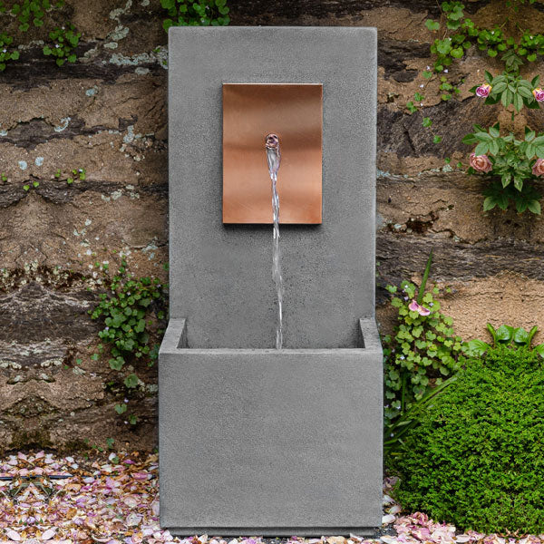 Campania International MC-4 Outdoor Wall Fountain - Corten Steel