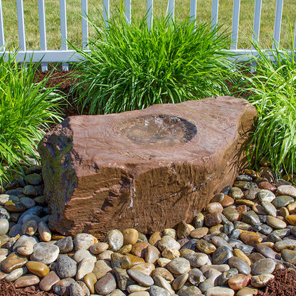Blue Thumb Medium Bird Bath GFRC Boulder Fountain - Complete Kit