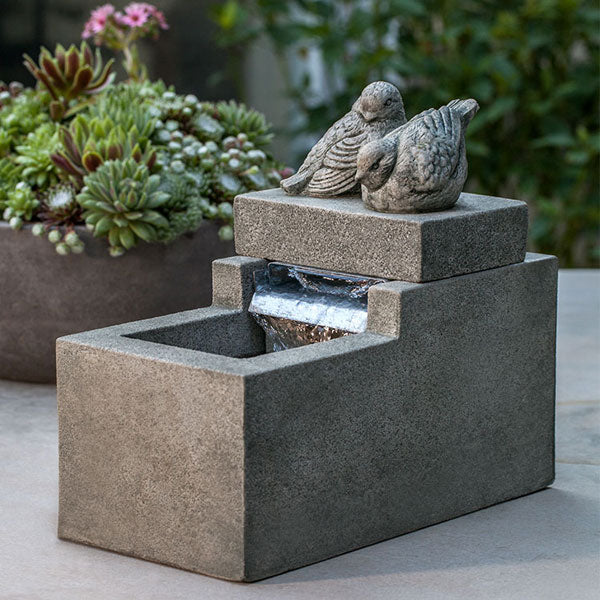 Campania International Mini Element With Birds Fountain