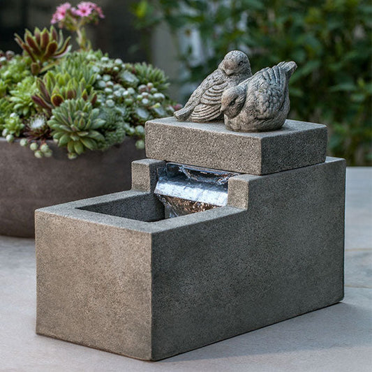 Campania International Mini Element With Birds Fountain