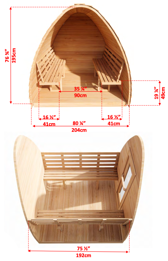 4 Person Sauna - MiniPOD