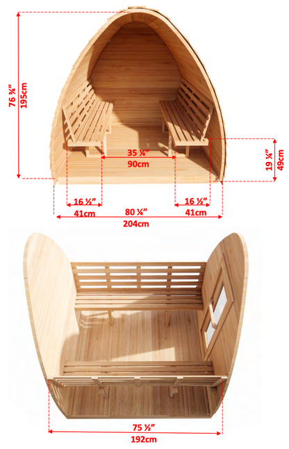 4 Person Sauna - MiniPOD
