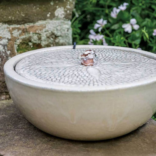 Campania International Sand Dollar Glazed Fountain