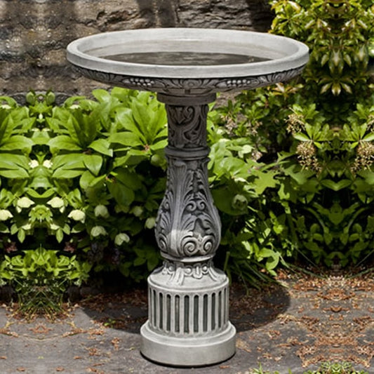 Campania International Smithsonian Cottage Garden Birdbath #B-155