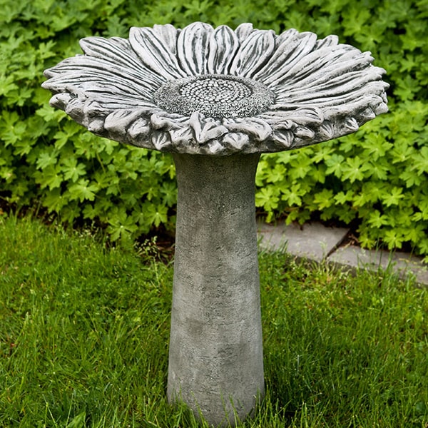 Campania International Sunflower Birdbath #B-154