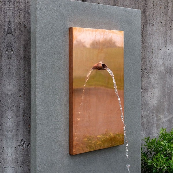 Campania International MC-2 Outdoor Wall Fountain - Copper