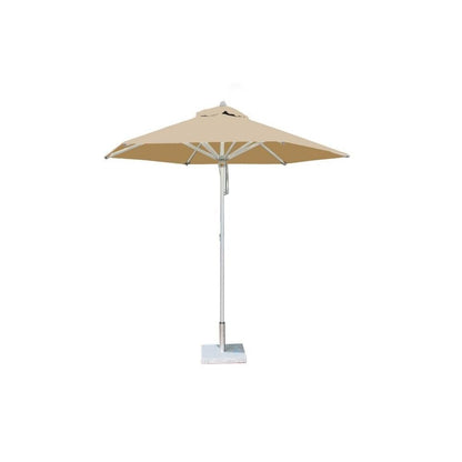 Bambrella Santa Ana Round Aluminum Market Umbrella with Pulley Lift