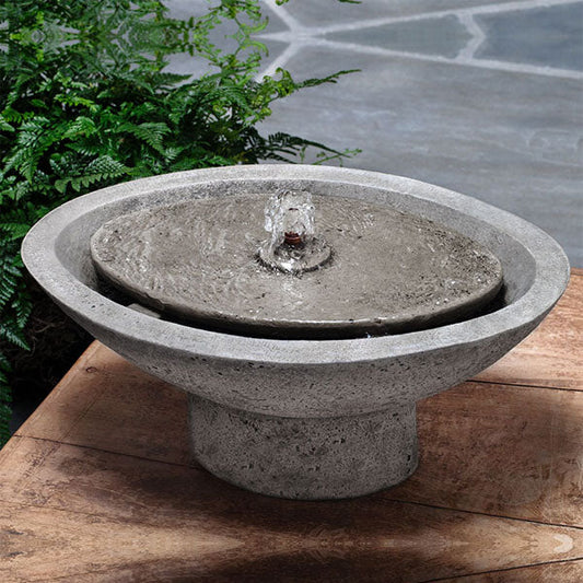 Campania International Zen Oval Garden Water Fountain