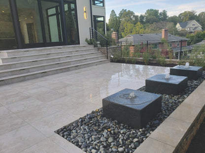 Blue Thumb Black Basalt Cuboid "Heiho" Fountain - Complete Kit